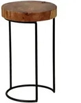 Mid.you Beistelltisch, Sheesham, Holz, Sheesham, massiv, rund, rund, 28x45x28...