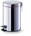Zeller Present Kosmetikeimer, Edelstahl, Metall, Rund, 17x26x17 cm, Badaccessoires,