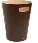 Umbra Papierkorb, Braun, Holz, Birke, 7,5 L, 23x28x23 cm, K&uuml;chen,