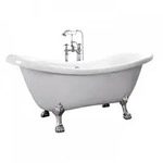 Home Deluxe Freistehende, Wei&szlig;, Keramik, 176x79x74 cm, Badezimmer, Baden & Duschen,