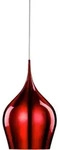 Searchlight Pendelleuchte Vibrant, Weinrot, Metall, 160 cm, h&ouml;henverstellbar, Lampen