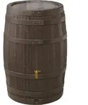 4rain Regenfass, Braun, Kunststoff, 250 L, 65x93x65 cm, Gartenzubeh&ouml;r, Gartenpflege