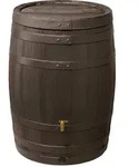 4rain Regenfass, Braun, Kunststoff, 400 L, 78x105x78 cm, Gartenzubeh&ouml;r, Gartenpflege
