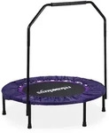 Relaxdays Trampolin, Mehrfarbig, Metall, Kunststoff, Textil, 102x102 cm, Outdoor