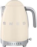 Smeg Wasserkocher 50s Style, Creme, Chrom, Metall, Kunststoff, 1,7 L,...