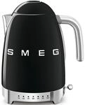 Smeg Wasserkocher 50s Style, Schwarz, Metall, 1,7 L, 22.3x28x17.1 cm,...