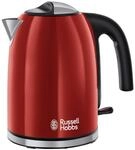 Russell Hobbs Wasserkocher Colours Plus+ 20412-70, Rot, Kunststoff, 1,7 L,