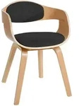 CLP Armlehnenstuhl, Dunkelgrau, Eukalyptusholz, Holz, 49x73x46 cm, Esszimmer,