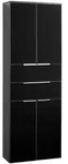 Mid.you Hochschrank Kara, Anthrazit, Metall, 2 F&auml;cher, 2 Schublade(n) Schubladen,