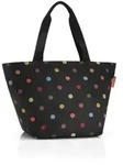 Reisenthel Shopper Shopper M dots, Schwarz, Mehrfarbig, Textil, Punkte,...
