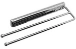 Mid.you Handtuchhalter, Silber, Metall, 33x4x10 cm, Badaccessoires, Duschzubeh&ouml;r,