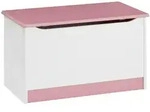 Idimex Spielzeugtruhe, Wei&szlig;, Rosa, Holz, Kiefer, Vintage, 73x45x40 cm, FSC Mix,