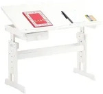Idimex Kinderschreibtisch, Wei&szlig;, Holz, Kiefer, Mode, Rechteckig, 109x75x55 cm,...