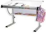 Idimex Kinderschreibtisch, Wei&szlig;, Alu, Holzwerkstoff, Metall, Mode, 114x90x60...
