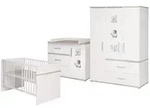 Roba Babyzimmer-Set, Wei&szlig;, Holzwerkstoff, 76x81x142.5 cm, Blauer Engel, Babym&ouml;bel,