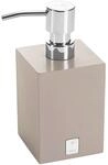 Joop! Seifenspender Bathline, Grau, Beige, Kunststoff, Uni, 7.5x17x7.5 cm,