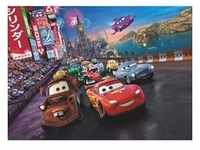 Disney Fototapete Cars, Mehrfarbig, Papier, Kinder, 254x184 cm, Fsc, Made in Germany,