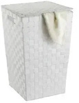 Wenko W&auml;schetonne Adrina Square, Kunststoff, 48 L, 33x53x33 cm, Ordnen &