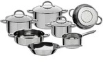 GSW Kochtopfset Montreal, Edelstahl, Metall, 6-teilig, 16 cm,20 cm,16 cm, 1.8 L,3.5
