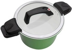 GSW Kochtopf Energiespartopf, Hellgr&uuml;n, Metall, 6 L, 16 cm, hitzebest&auml;ndige Griffe,