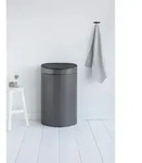Brabantia Abfallbeh&auml;lter, Anthrazit, Metall, 48.3x76.5x32.8 cm, K&uuml;chen,