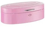 Wesco Brotkasten Elly Classic Line, Pink, Metall, oval, 26x41.5x14 cm, Gr&uuml;ner...