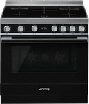 SMEG HERD Schwarz 90x90x60 cm, Energieeffizienzklasse: A+ (D-A+++)