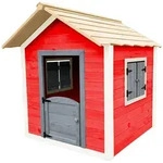 Home Deluxe Spielhaus, Rot, Holz, 101x128x106 cm, Outdoor Spielzeug,...