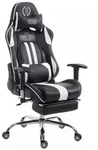 CLP Gamingstuhl, Wei&szlig;, Schwarz, Metall, 70x125x58 cm, Kinderzimmer & Jugendzimmer,