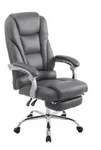 CLP Chefsessel, Grau, Metall, 68x118x64 cm, Arbeitszimmer, B&uuml;rost&uuml;hle, Chefsessel