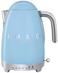Smeg Wasserkocher 50s Style, Pastellblau, Metall, 1,7 L, 22.30x28x17.10 cm,