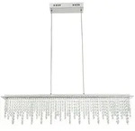 Globo Led-H&auml;ngeleuchte, Klar, Metall, Glas, l&auml;nglich,l&auml;nglich, 90 cm, Lampen &