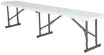 Gartenbank, Kunststoff, 3-Sitzer, 183x42x29 cm, abwischbar, Gartenm&ouml;bel,