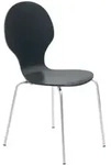 CLP Besucherstuhl, Schwarz, Metall, 43x86x45 cm, Arbeitszimmer, Besucherst&uuml;hle