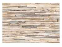 Komar Fototapete Whitewashed Wood, Grau, Natur, Papier, Holzoptik, 368x254 cm, Fsc,