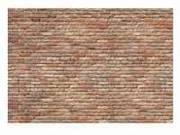 Komar Fototapete Backstein, Terracotta, Papier, Mauer, 368x254 cm, Fsc, Made in