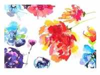 Komar Fototapete Passion, Mehrfarbig, Weiß, Papier, Blume, 368x254 cm, Fsc, Made in