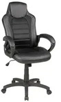 Boxxx Chefsessel, Schwarz, Textil, Drehkreuz, 61x109-121x61 cm, Wippmechanik mit