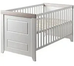 Roba Babybett, Wei&szlig;, Holzwerkstoff, Rechteckig, 70x140 cm, Hergestellt in Europa,