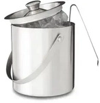 Relaxdays Eisbeh&auml;lter, Silber, Metall, 17 cm, Essen & Trinken, Barausstattung