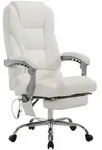 CLP Chefsessel, Wei&szlig;, Metall, 68x118x64 cm, Arbeitszimmer, B&uuml;rost&uuml;hle, Chefsessel