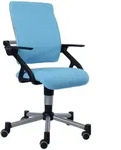 Paidi Jugenddrehstuhl, Blau, Kunststoff, Drehkreuz, 58x83-97x60 cm, Blauer...