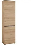 Carryhome Garderobenschrank, Anthrazit, Buche, Holzwerkstoff, Buche, 5 F&auml;cher,