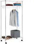 Idimex Garderobenwagen, Chrom, Metall, Mode, 91x181x48 cm, Garderobe,