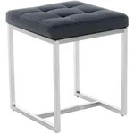 CLP Hocker, Schwarz, Metall, 40x48x40 cm, Wohnzimmer, Hocker, Sitzhocker