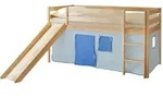 Livetastic Spielbett Ticaa 812933 Manuel, Kiefer, Hellblau, Dunkelblau, Holz, Kiefer,