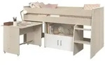 Calicosy Hochbett, Braun, Holzwerkstoff, 90x200 cm, Kinder- & Jugendzimmer,