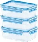 Emsa FRISCHHALTEDOSENSET Blau, Transparent 16.3x5.8x11.3 cm