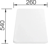 Blanco SCHNEIDEBRETT Wei&szlig; 54x2.3x26 cm