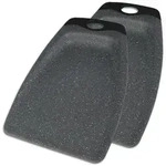 Stoneline Schaufel-Schneidebrett-Set, Schwarz, Kunststoff, 20x33.6 cm,
